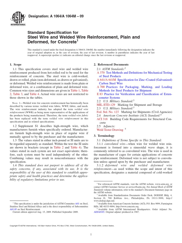 astm a1064